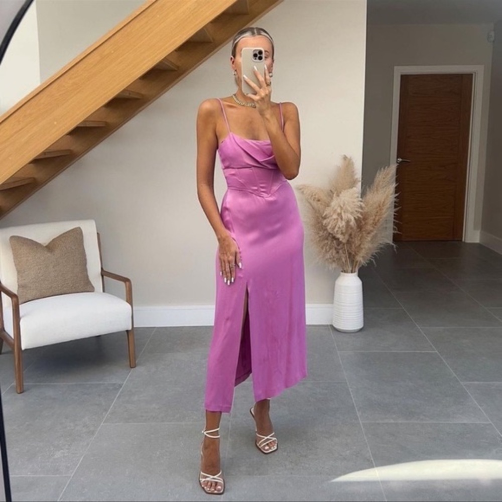 COPY - Zara pink bustier dress size small